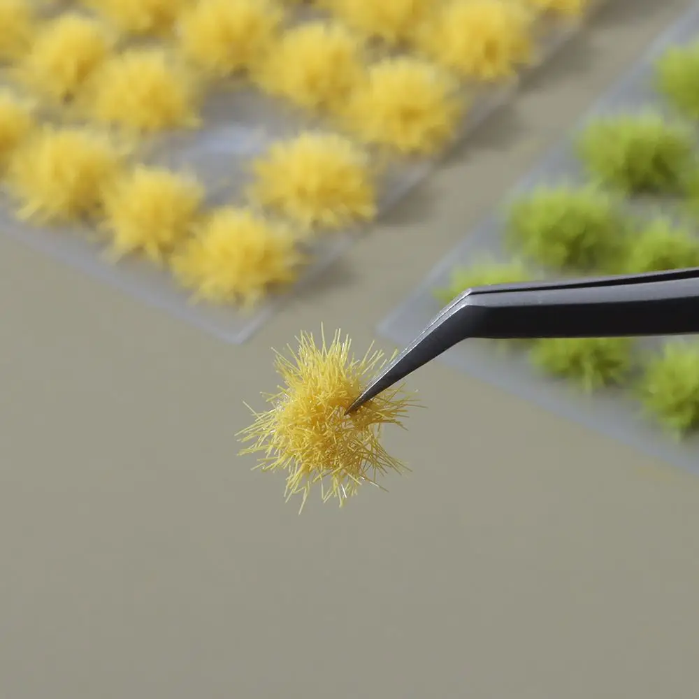 50/39Pcs Realistic Flower Grass Tuft Simulation Model Sand Scene DIY Material Miniature Grass Bushes Plant Cluster Scenery Decor