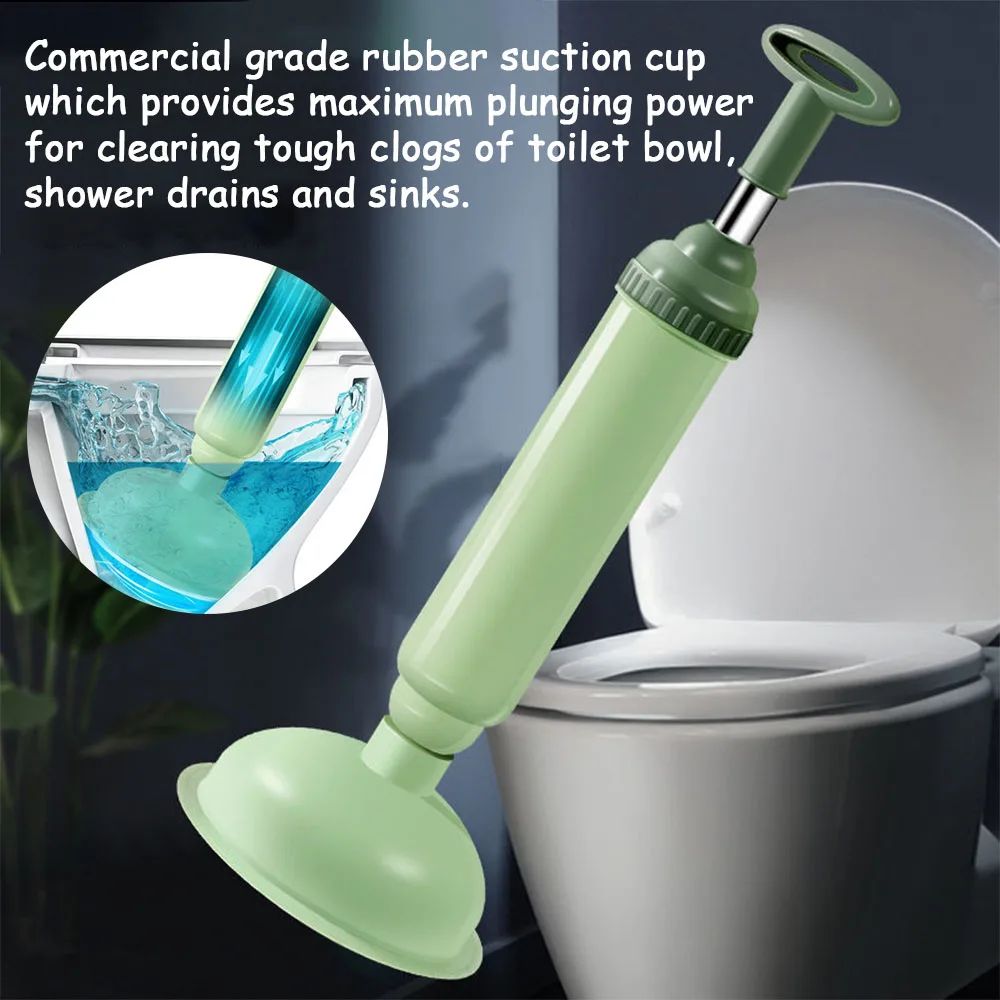 Silicone Toilet Plunger Vacuum Suction Cup High-pressure Pump Anti Blocking Unblocking Pipeline Toilet Plug Bathroom Products toilet plunger drain unblocker drain blaster drain plunger