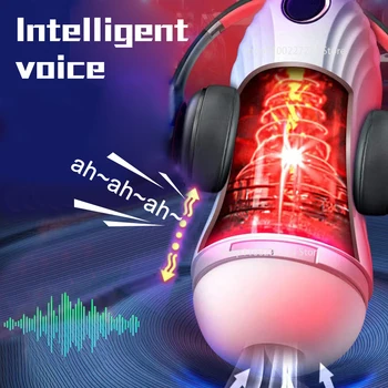 Sex Toys for Men Sucking Automatic Male Masturbator Cup Realistic Vagina Pussy Blowjob Suction Vibrator Masturb for Adults 18 2