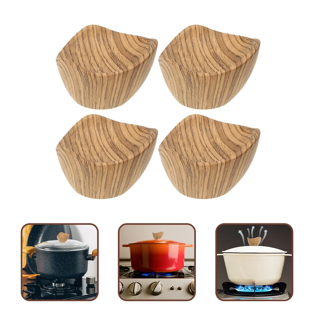 4 Pcs Anti Scalding Lid Knobs Universal Pot Kitchen Handle Pan Pots