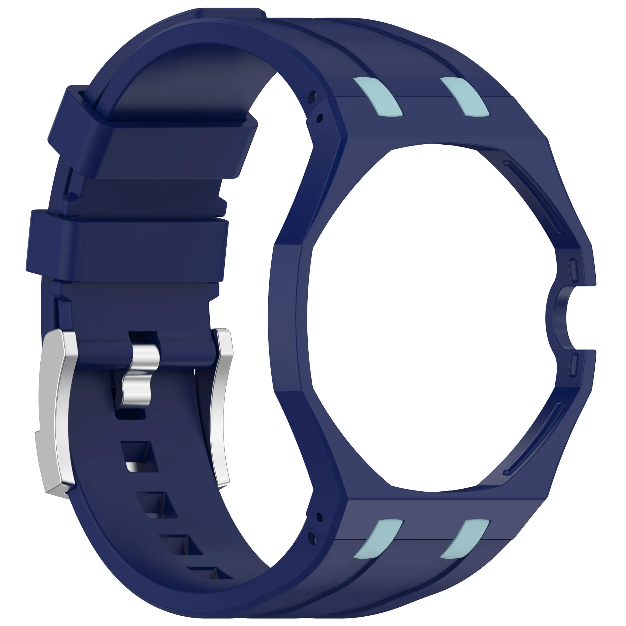 Silicone Strap with Integrated Watch Band and PC Case Accessories