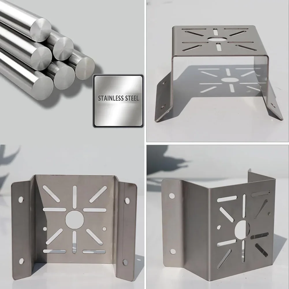 Stainless Steel Outdoor Wall Corner Mounting Fixing Bracket Kit for CCTV Lights Cameras Solar Panels LED Lamps camera holder camera holder stand security camera stand security camera bracket security wall mount bracket security camera mount camera mounting base camera mount panel