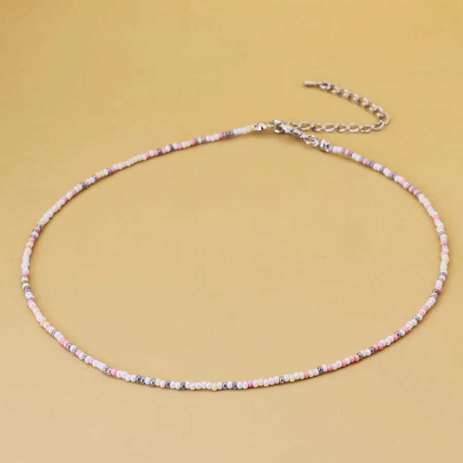 Seed Beads Necklace For Women Beach Outdoor Choker