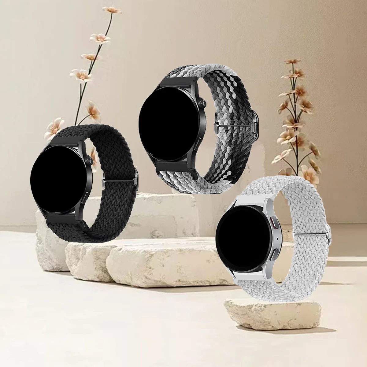 3pcs Multi-Size Braided Loop Watch Bands