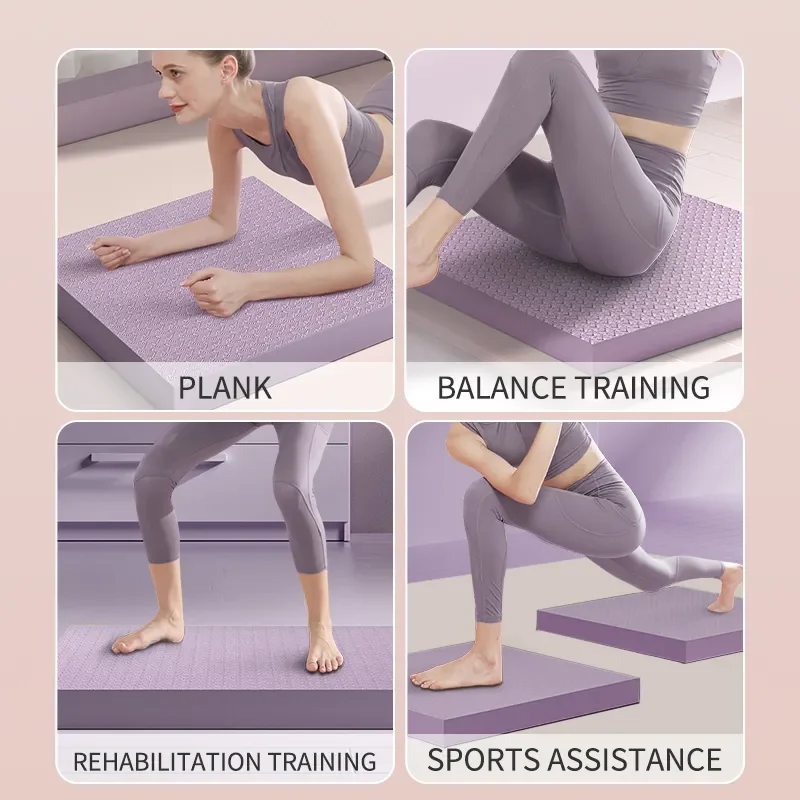 Balance Pad Non-Slip Foam Mat & Ankles Knee Pad Cushion for Core Balance and Strength Stability Training Yoga & Fitness
