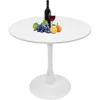 24 Inches Tulip Round Kitchen Table, Mid-Century Leisure Table for Small Places, Dining Tables 2