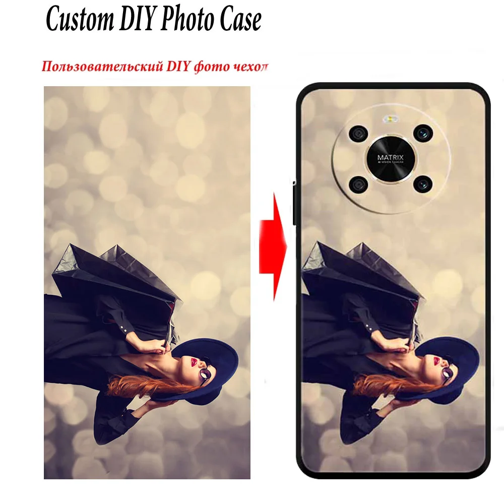 

Personalized Photo Case For Honor X9 4G X40 X9A 5G Magic 4 Pro Magic4 Lite Phone Covers Customized Picture Name Image TPU Fundas