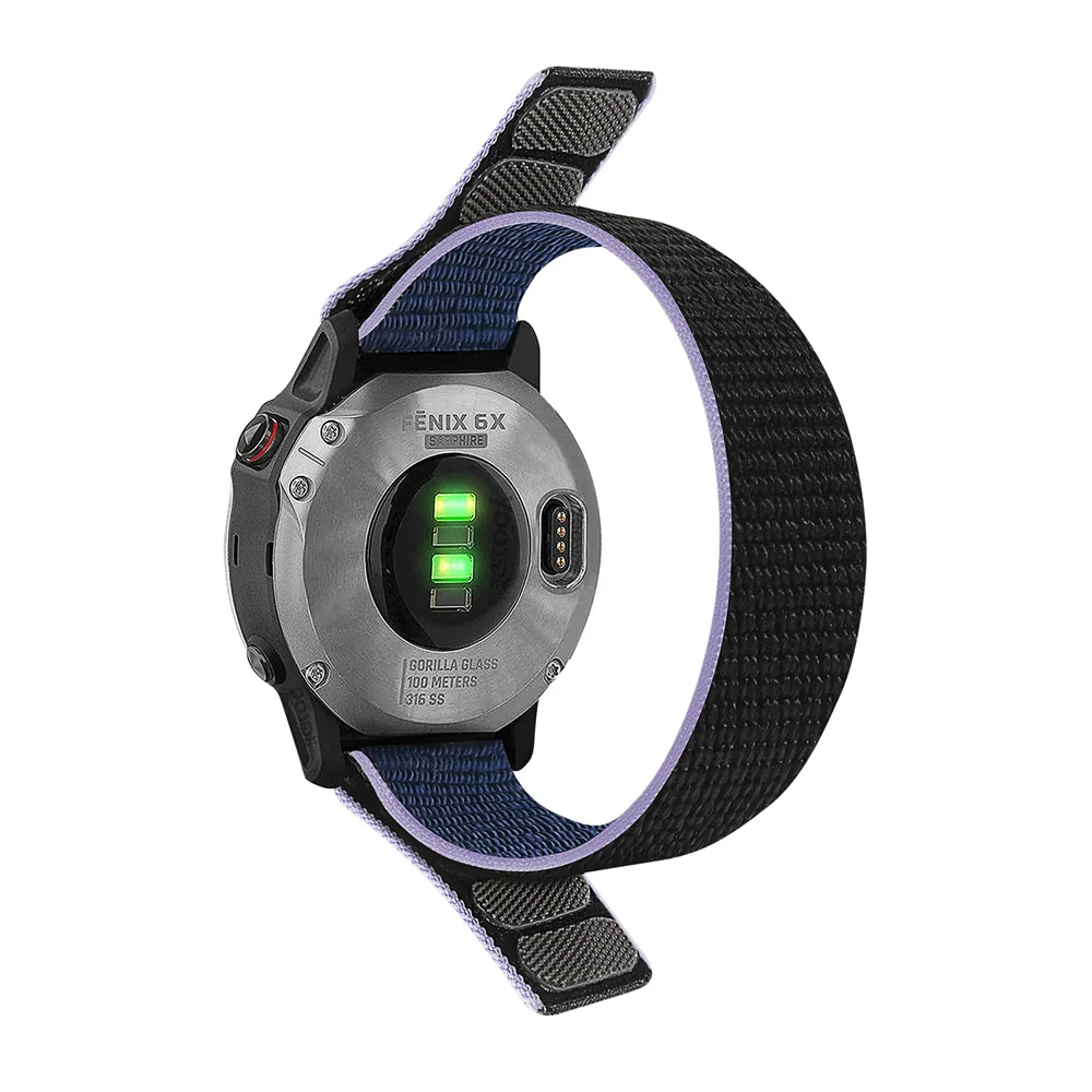 26mm 22mm Sport Nylon Strap Wristband for Garmin Fenix 7X 6X