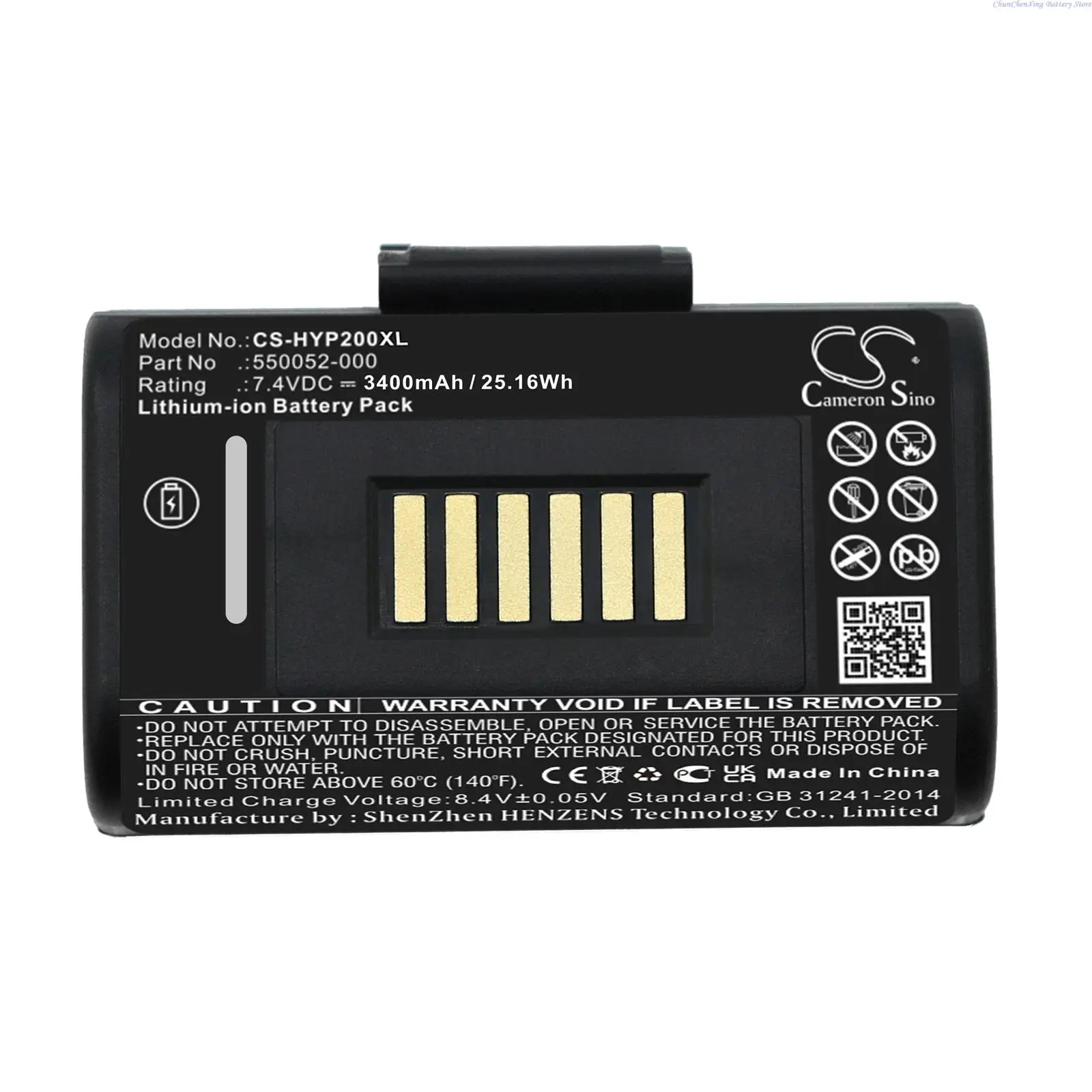 Bateria Portátil 2600000 da Impressora de Cameron Sino 3400mah 550052 Mah para Honeywell Pressora Portatil Rp2 para a Impressora do Oneil de Datamax - Image 4