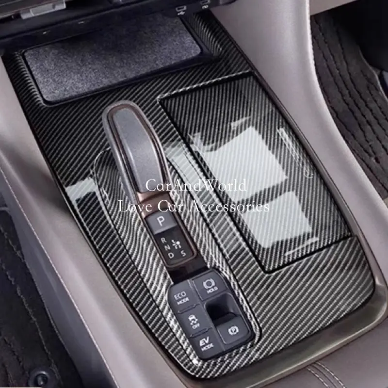 

Для Toyota Alphard Vellfire 2023 2024, панель переключения передач, рамка для водяного стакана, крышка заднего вида, отделка