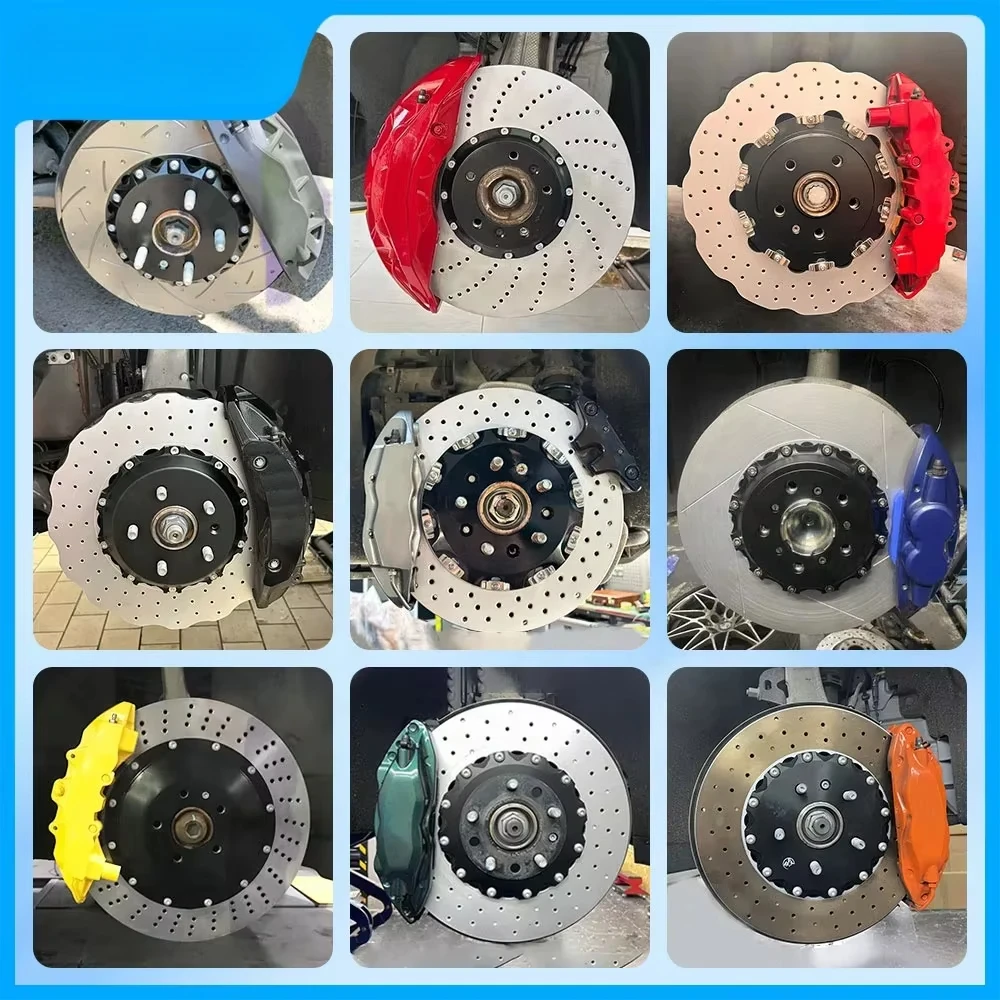 380mm/390mm Sports Car Slotted Safety Brake Disc For Nissan GTR R35 Brake Rotors 2pcs