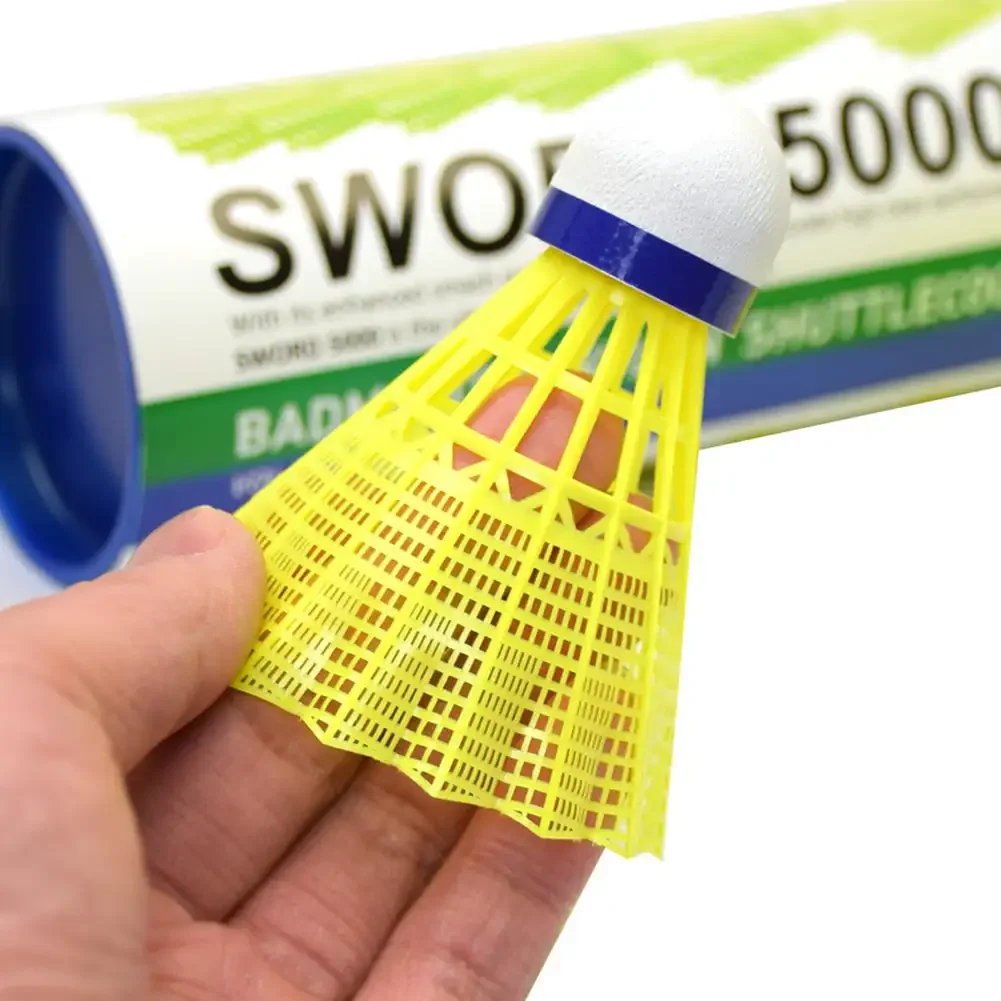 Shuttlecock Nylon Badminton Shuttlecocks with Great Stability Durability Indoor Outdoor Sports Training Balls 12Pcs/Set