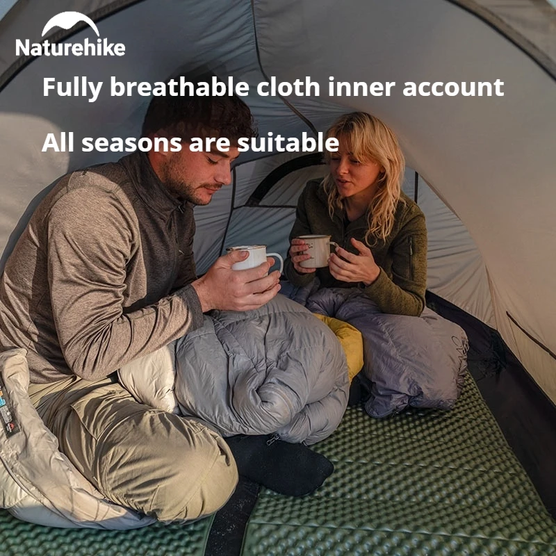 Naturehike Opalus UL Tunnel Tent 2-3 Person 15D Nylon 4 Season Hiking Tent Lightweight Large Space Outdoor Travel Camping