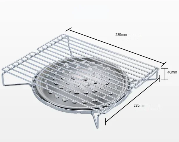 Field Stove Outdoors Grill for Bbq Stainless Steel Grill on Household Stove Barbecue Gas Kitchen Dining Bar Home Garden