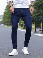 Jean Crayon Classique Avancé pour Homme, Zones Me Man, Doux, Noir, Motard, Denim, Pantalon Solide, 2024 4