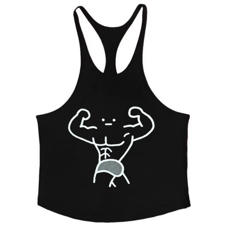 Bodybuilding Tank Top Sleeveless Sweatshirt, Gym Training Vest, Men's Sleeveless Soft Touch Shirt Bodybuilding Fitness Clothing 2