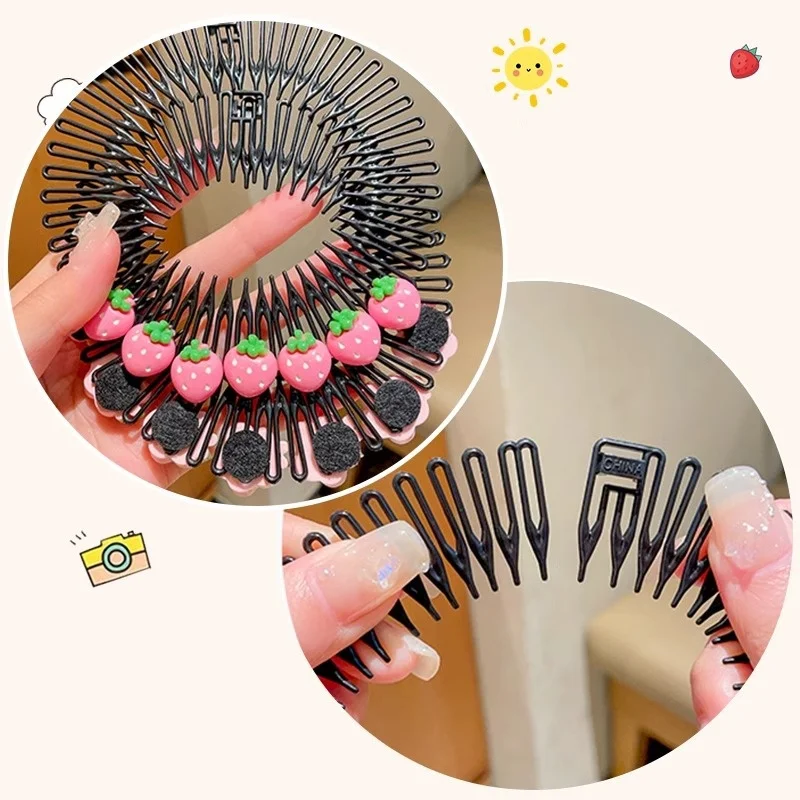 hair accessories 3pcs Children's Broken Hair Organiser Lara Hair Comb Plug Comb Clip Little Girl Bangs Clip Top Headwear