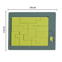 Enigmatic Wooden Puzzle: High - Difficulty Interactive Brain Teaser with Mysterious Extra Pieces (Style E)