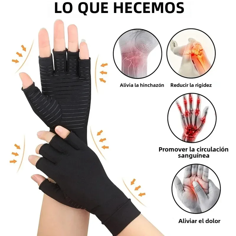Unisex Fingerless Arthritis Gloves 3