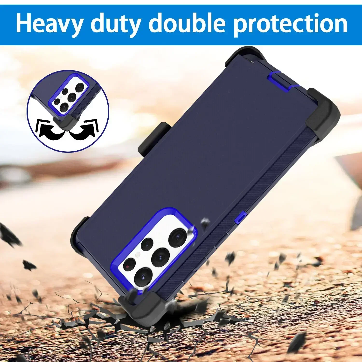 ArmorRugged Belt Clip Holster Case with Enhanced Protection