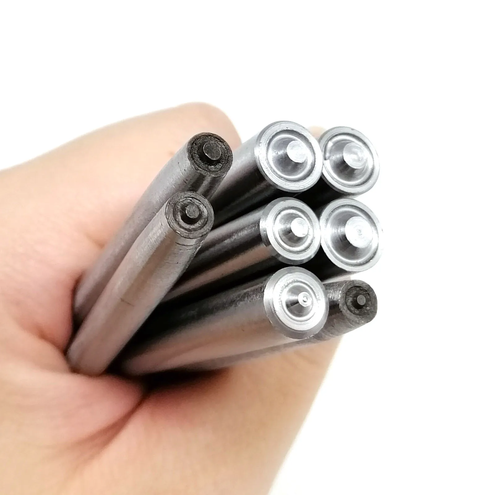 1mm-10mm Eyelets Grommet Ring Air Hole Semi Half Hollow Rivet Install Flanging Crimping Knock Punch Tool Rod High Quality Steel,hole punching tools