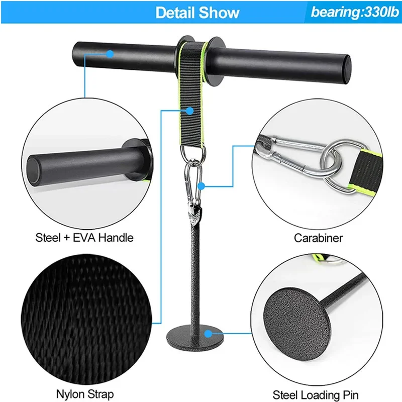 Forearm Strength Trainer Wrist Hand Grip Hand Strength Exerciser Waist Roller Equipment for Gym Home Fitness Workout