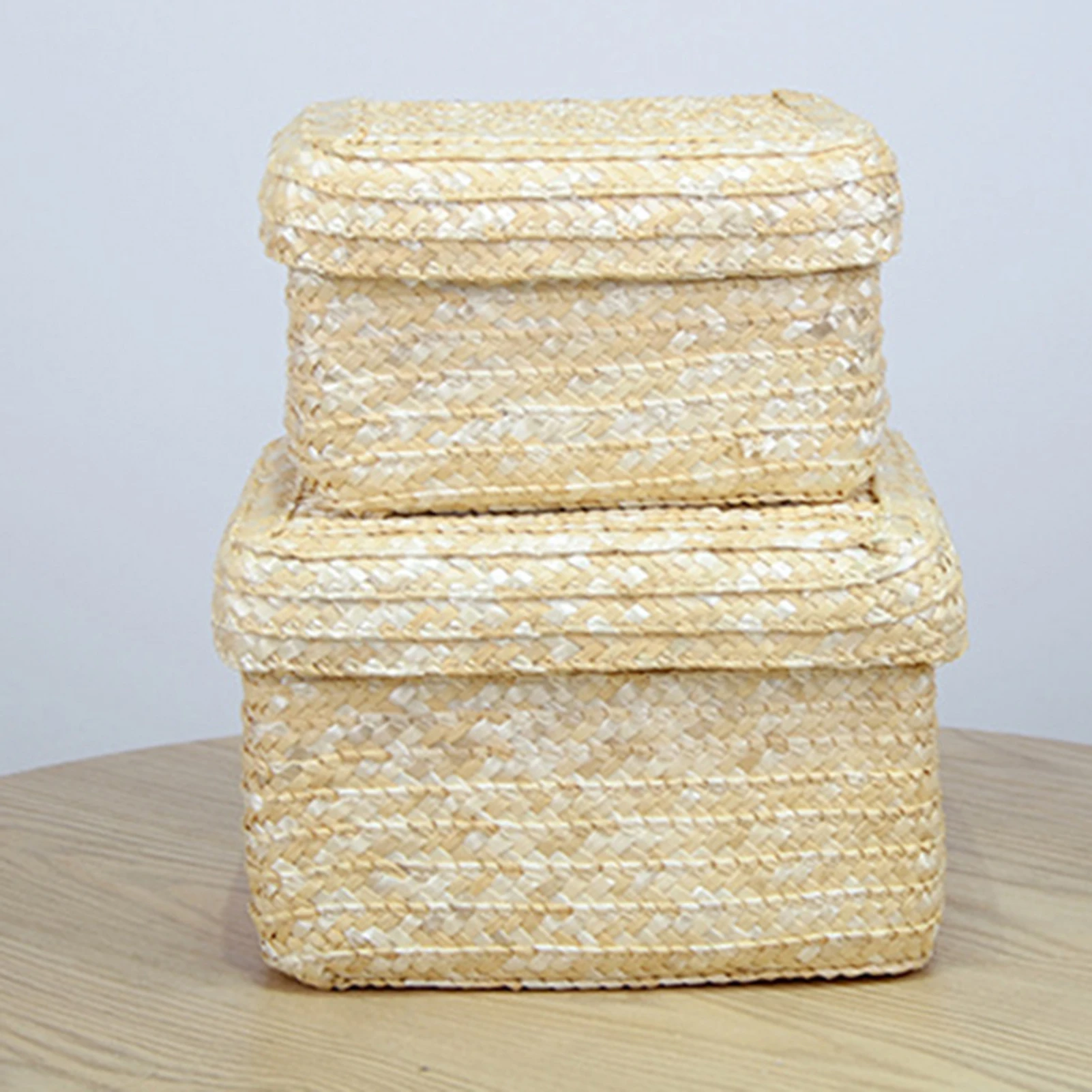 Seagrass Storage Basket Rattan Snack Container For Family GIft 6