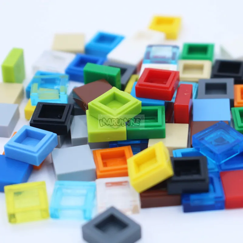 Marumine 300-Piece 1x1 Tile Base Parts for DIY Construction and Architecture