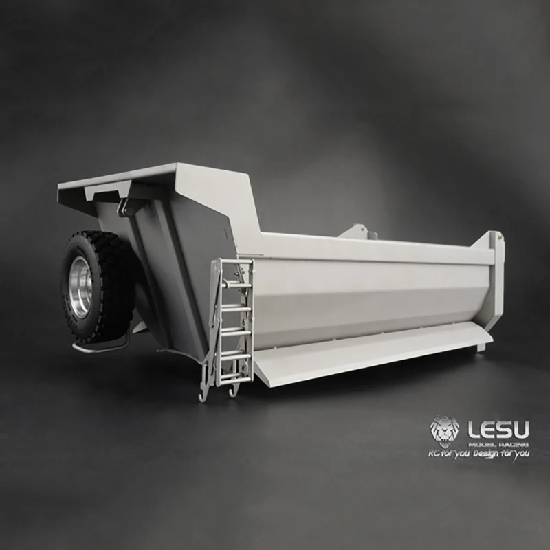 

LESU 1/14 металлический передний гидравлический цилиндрический ковш для радиоуправляемых автомобилей 6x6 гидравлический самосвал игрушечный прицеп с дистанционным управлением