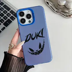 Deluxe Singer D - Duki Electroplated Silver Phone Case with Metal Accents - iPhone 14 (Z1)