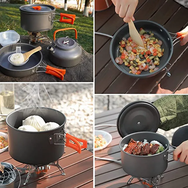 Aluminum Camping Cookware Set 5