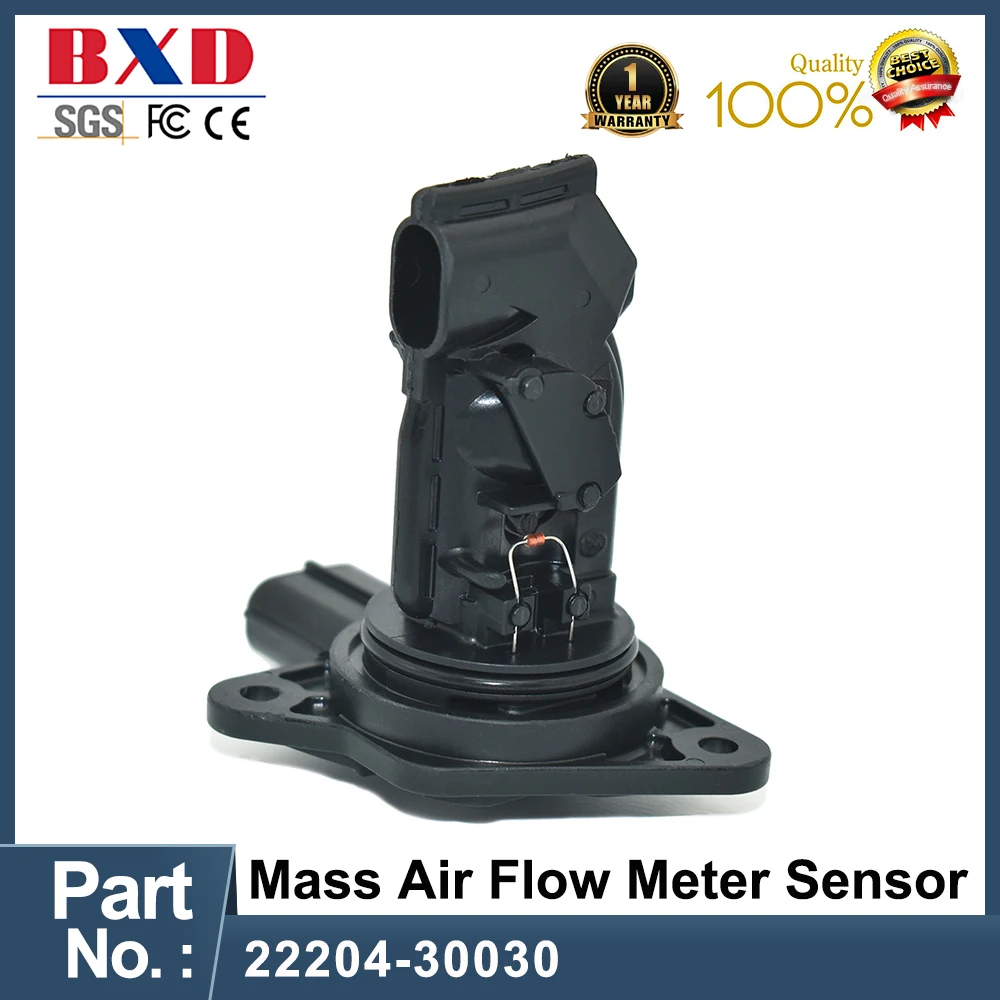 1PCS 22204 30030 197500 0030 MAF Mass Air Flow Meter Sensor For Toyota