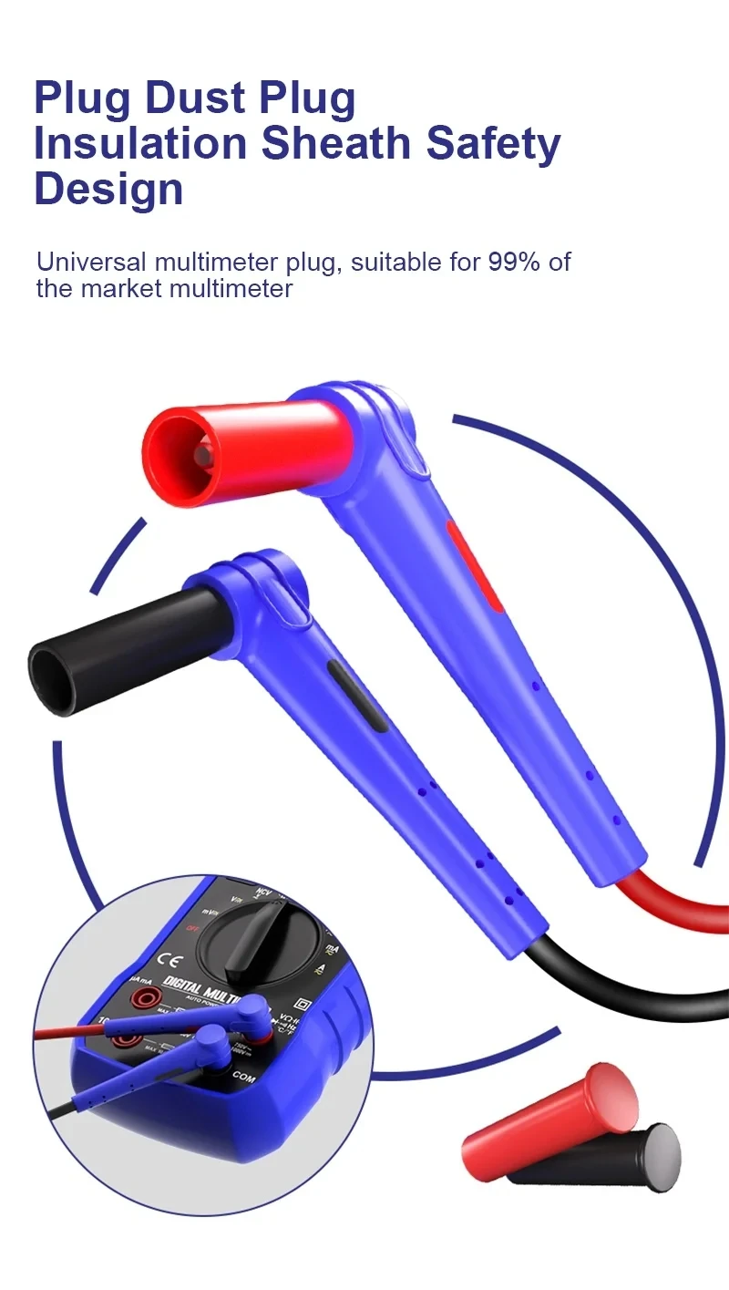 MECHANIC RP4 Multimeter Stift 1000V 20A Edelstahl Digital Multimeter Ultra Feine Spitze Nadel Weiche Test Sonde P40 – Detail 10