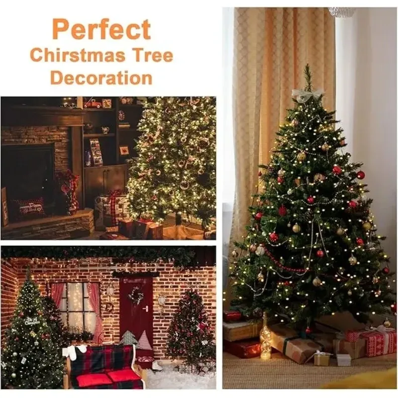 2025 Waterfall LED Christmas Lights Garland  -  1.5M/2M/3M  Outdoor  String  for  Patio  Garden  &  New  Year Party Decor