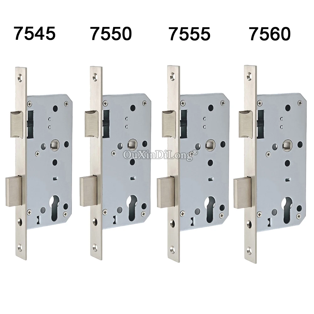 HOT European Mortise Door Lock body 7250/7255/7260/7265 Passage Fire Proof Door Lockbody Security Split Lock Repair Parts
