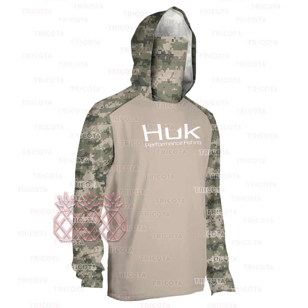 HUK-Fishing Hoodie for Men, camisa de pesca com capuz, camisas de pesca,  umidade wicking top, roupas de pesca, umidade wicking, UPF50 - AliExpress