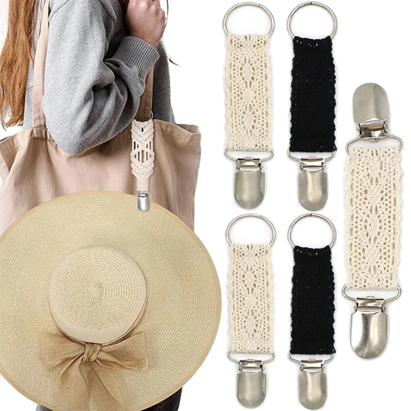 

Hat Clips for Bag Hat Holder for Travel Handbag Hat Clip for Luggage Fabric Friendly Hat Keeper Clip Kids Adults Outdoor Travel
