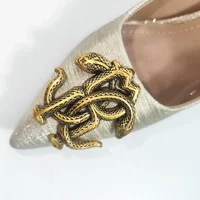 Fashion Women's High Heels Light Luxury Brand Designer Career Office Female Fine Heel Shoes High Heels Metal Buckle Women's Shoe 5