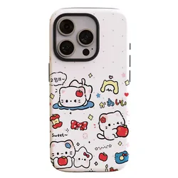 Matte Shockproof Bumper Phone Case with Funny Cat Design and 2 - in - 1 Film Protection for OnePlus 11 (KaTong004)