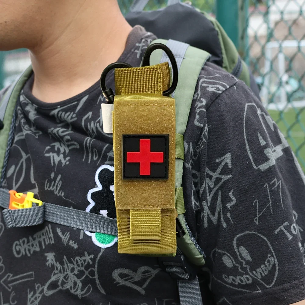 First Aid Kit Outdoor Bag Outdoor Camping Adventure EDC Tourniquet Storage Bag Molle Portable Bags Field Survival Protection First Aid Bag Accessories