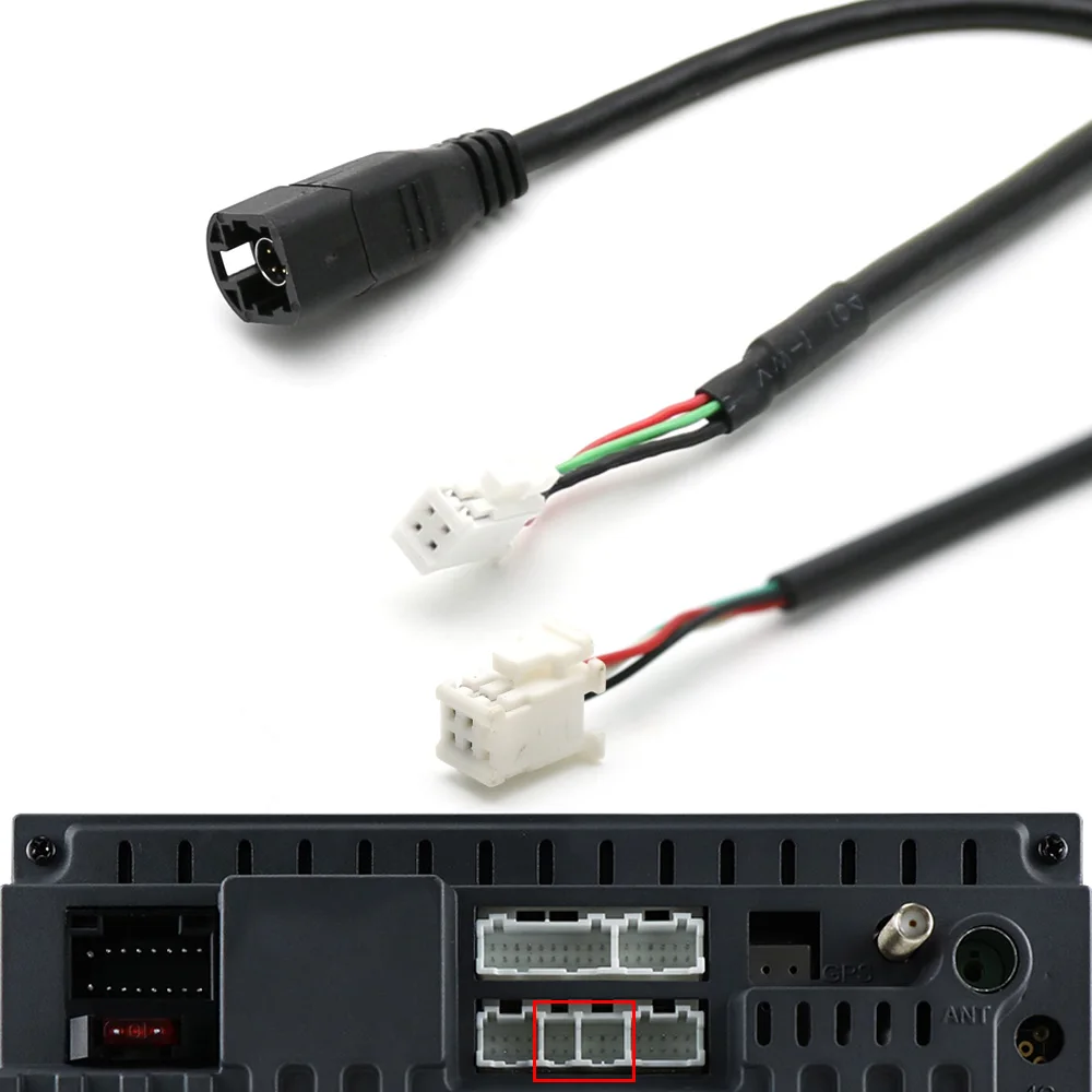 Автомобильный радиоприемник 4 контакта кабель передачи интерфейса папа провод
