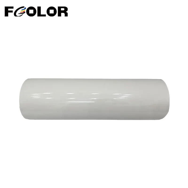 Fcolor 화이트 클리어 롤 UV DTF AB 필름, i3200 UV DTF 프린터용 라미네이트 스티커 A 필름, B 필름, 금속 유리로 전사, 60cm