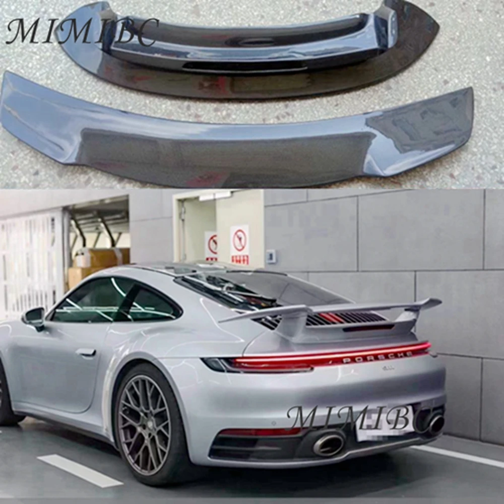 Per Porsche Carrera 911 992 2019 2020 2021 2022 Nuovo Design Sportivo In Fibra Di Carbonio Frp Auto Wing Spoiler Posteriore Tronco Spoiler