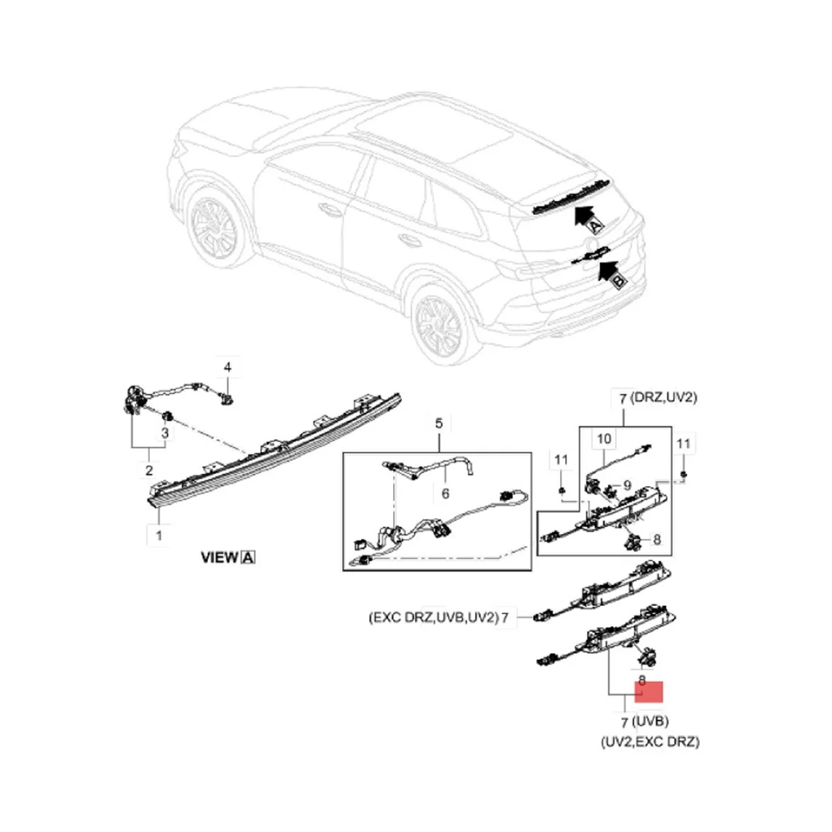 

23390514 Car Reverse Rear View Backup Camera Car Accessories for 2019 84676845