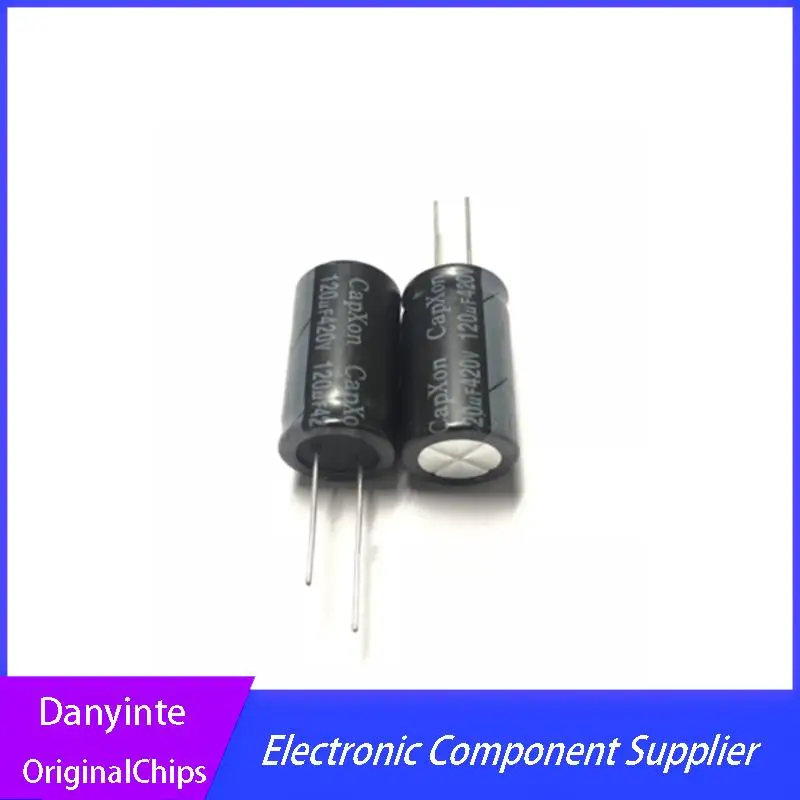 

Новинка 5 шт./партия, электролитический конденсатор 420v120uf 120uf 400V серии KMG 18*31