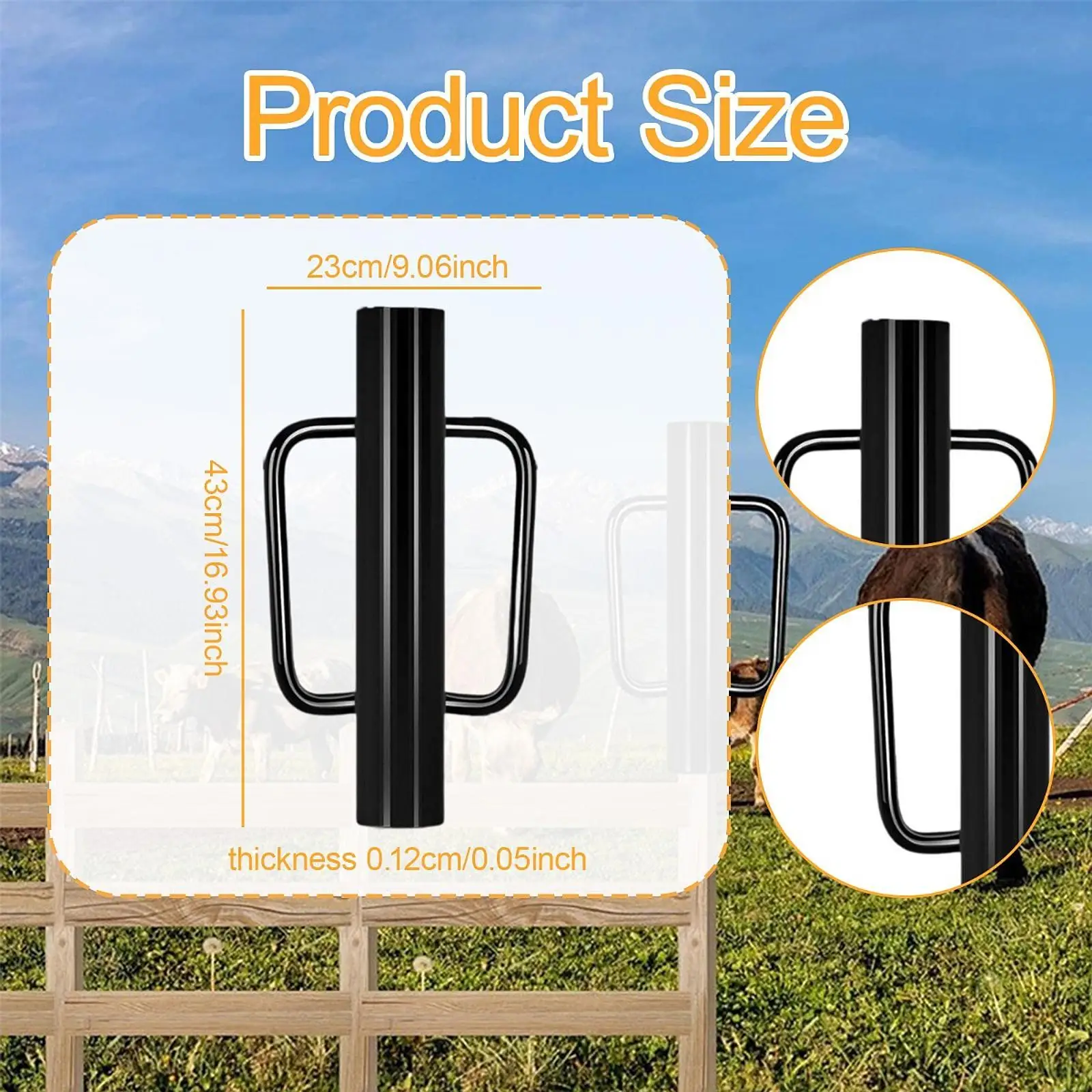 Fence Post Driver Sturdy with Handles for Residential Area U Fence Sign Pole Fence Post Driver Sturdy with Handles for Residential Area U Fence Sign Pole