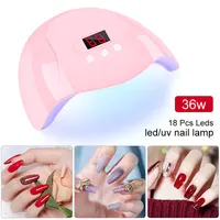 Hot Nail Dryer Machine Portable USB Cable Home Use Nail Lamp For Drying Curing Nails Varnish with 18pcs Beads UV LED Lamp 2