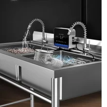 

Commercial Intelligent Dishwasher Automatic Sink Machine Restaurant Ding Room Independent Desktop Portable Installation-Free