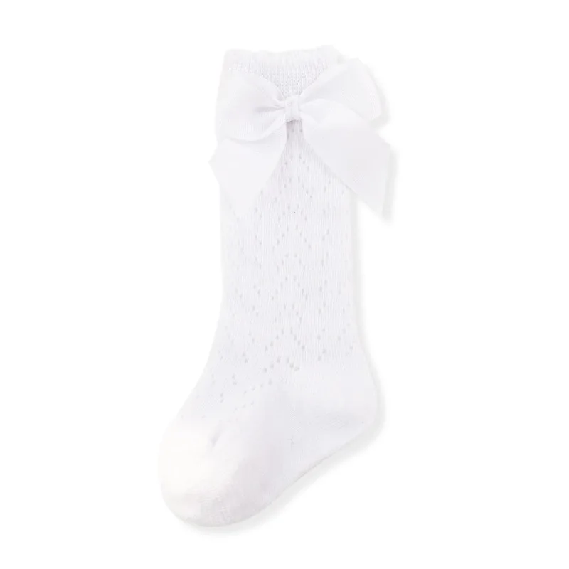 

Baby socks spring and summer combed cotton children's baby girls thin section female baby princess bow mid-tube socks