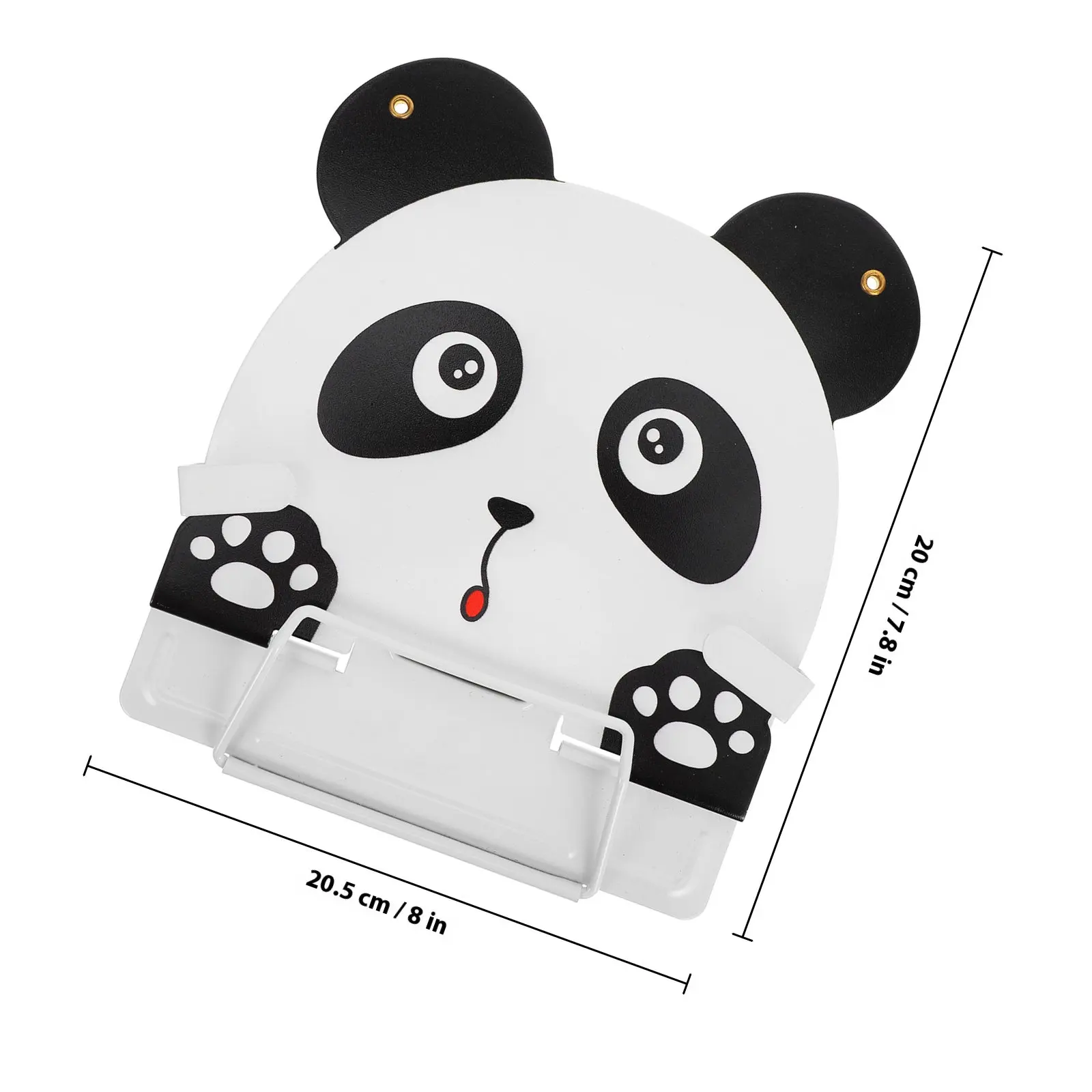 동물 책꽂이 팬더 모양 휴대용 다기능 데스크탑 독서 홀더 연구 노트북 디스플레이용 고정 책꽂이